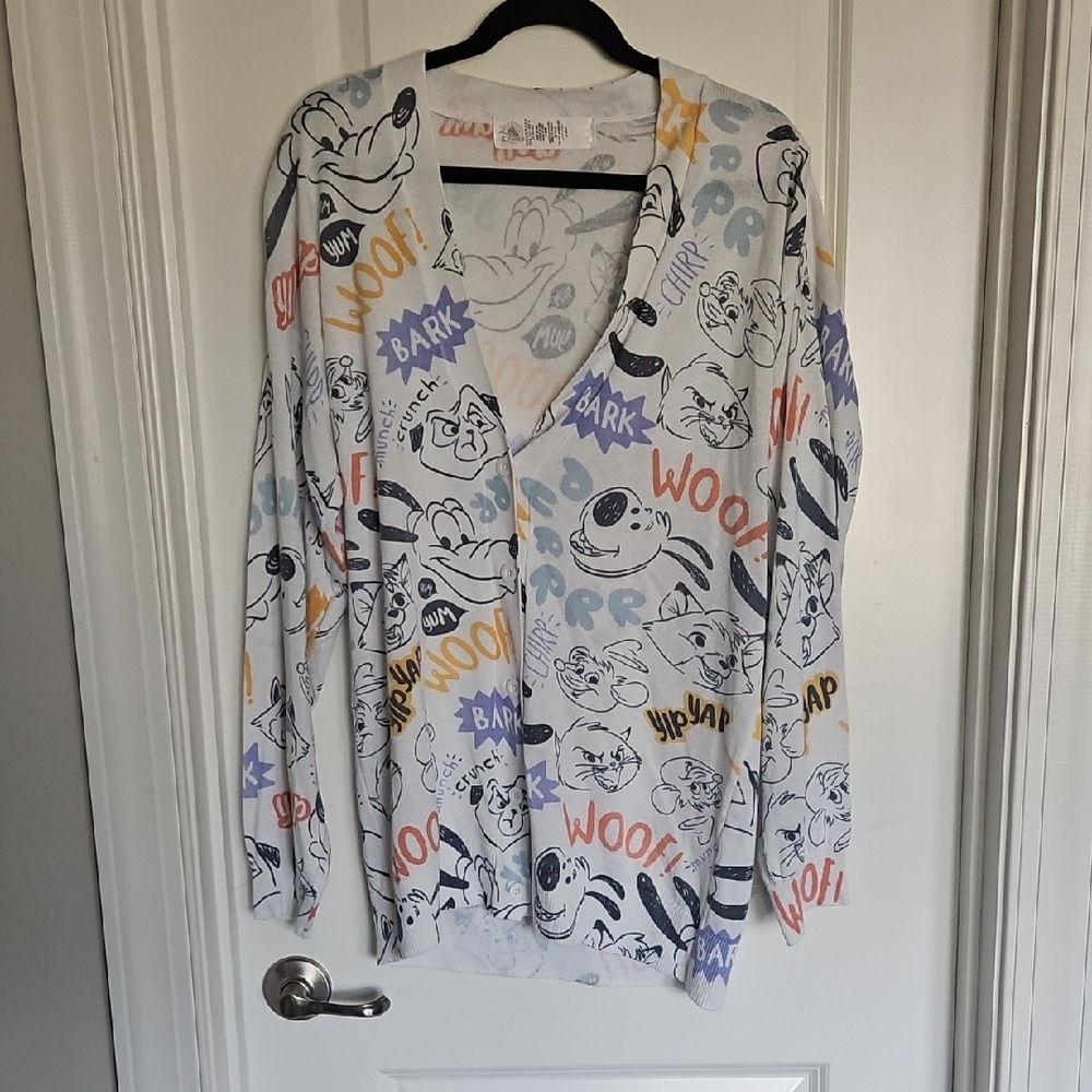 Disney Graphic Cardigan with Animal Friends Print